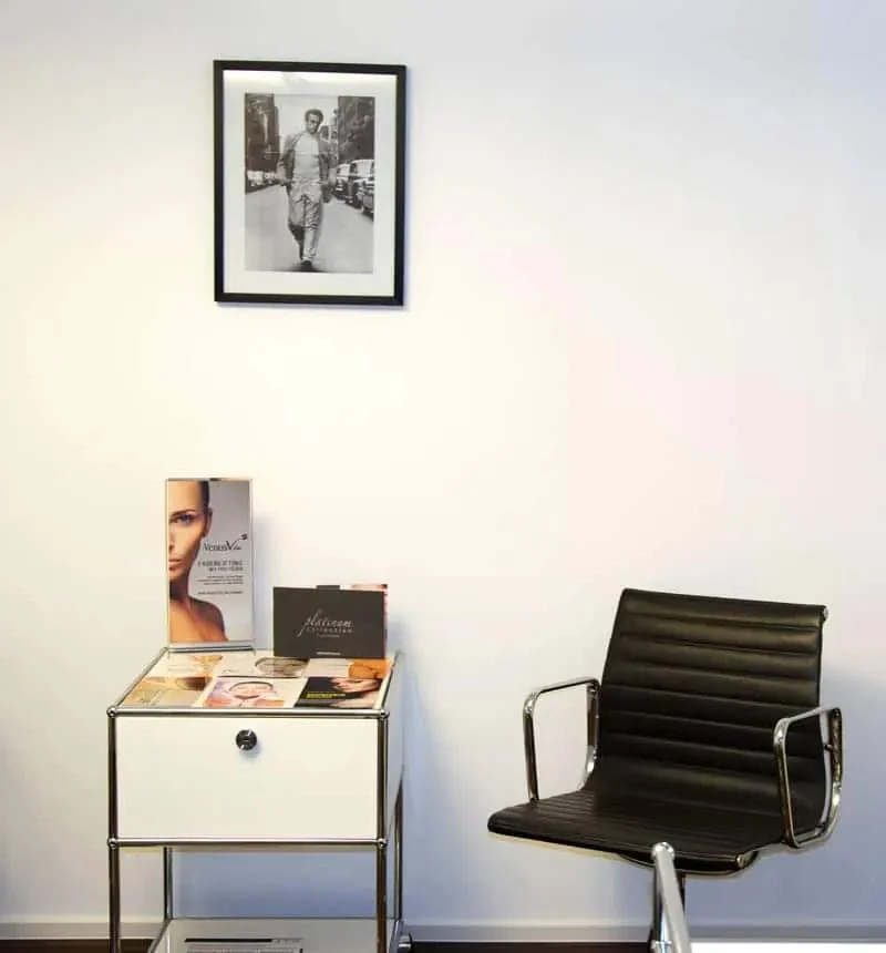Behandlungsraum der Praxis Aesthetik PUR in Lampertheim